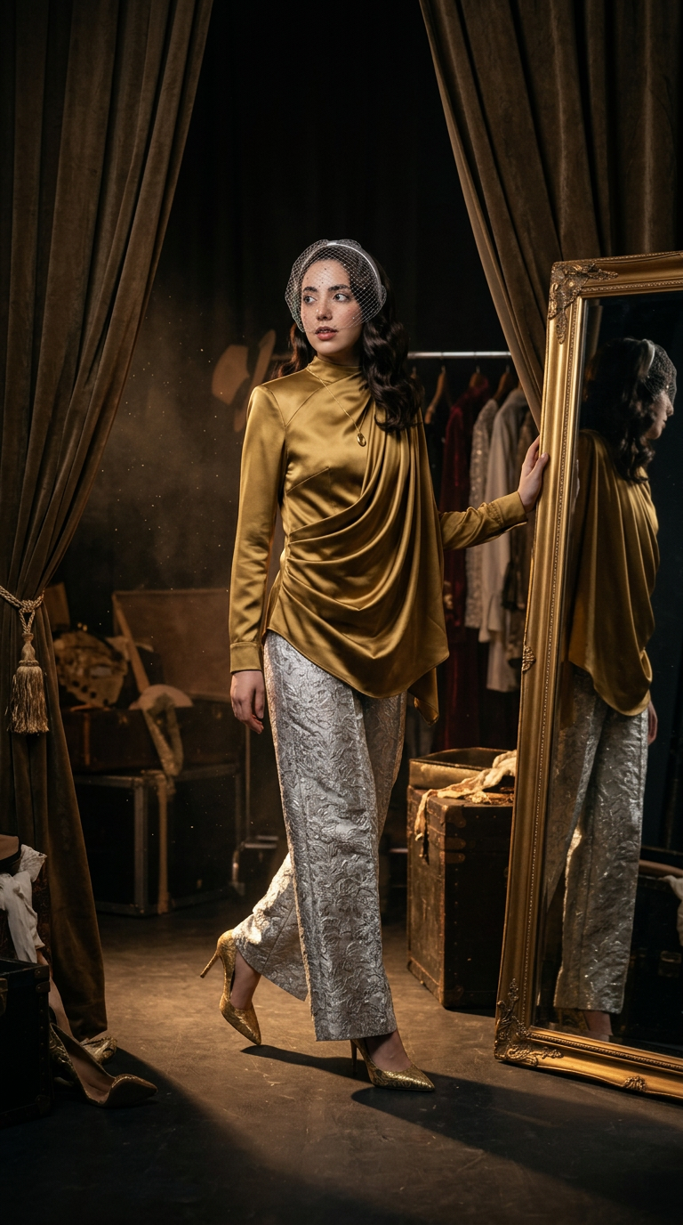 Gilded Stage Style AI fashion look 3