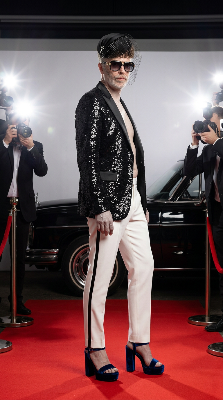 Premiere Night AI fashion look 1