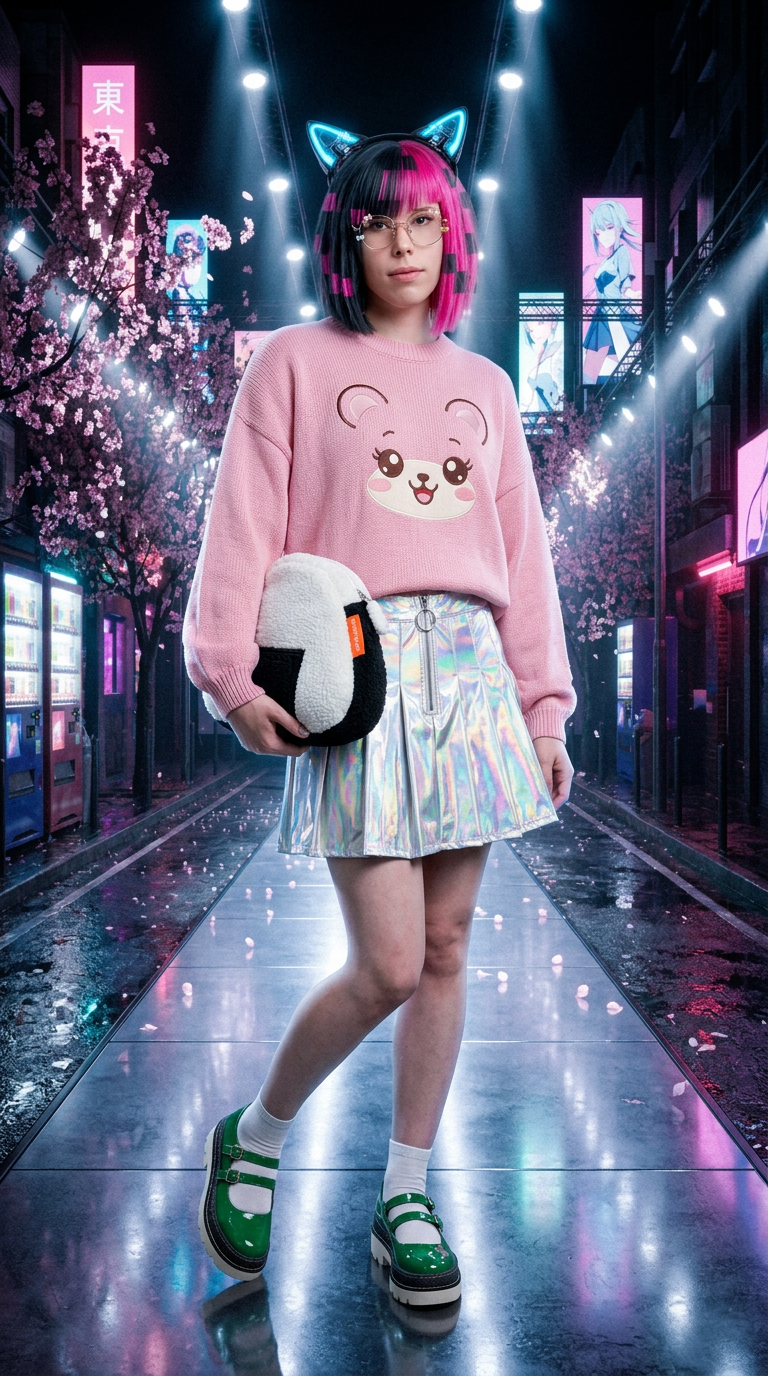 Tokyo Street AI fashion look 1