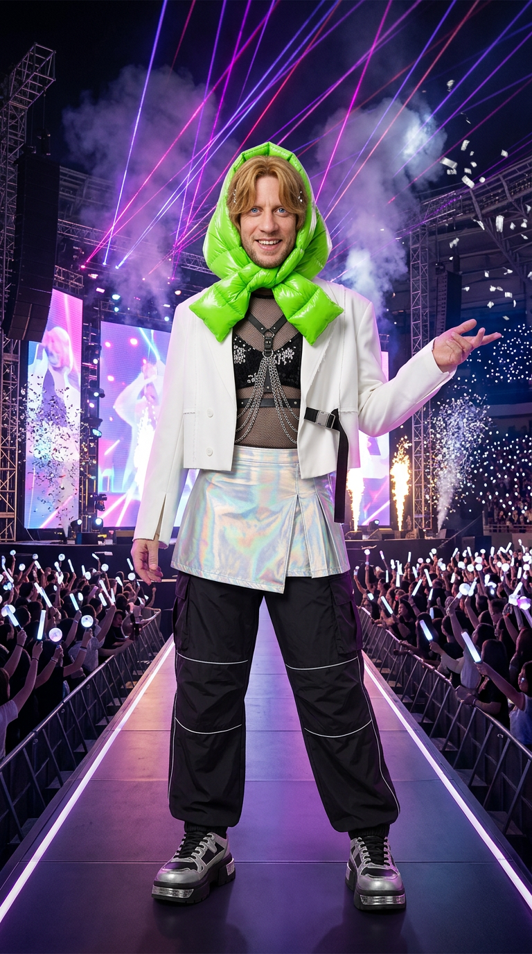 K-Pop Concert AI fashion look 1