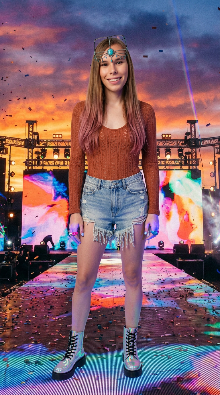 Festival Vibes AI fashion look 1