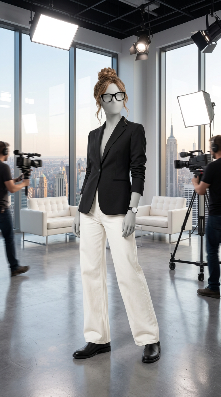 Silver Grommet Glam AI fashion look 1