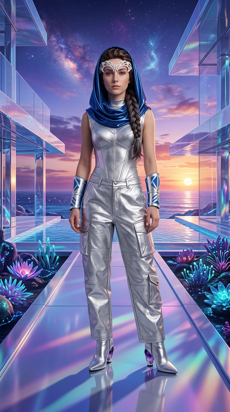 Galactic Resort Getaway AI fashion look 4