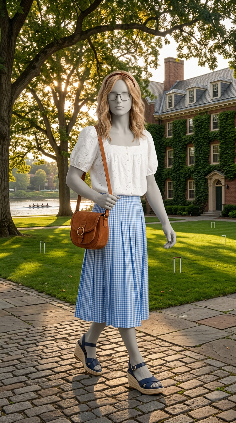 Ivy League Summer AI fashion look 2