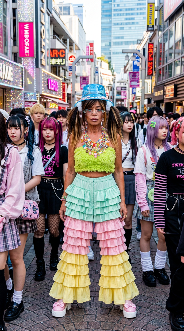 Harajuku Takeshita AI fashion look 1