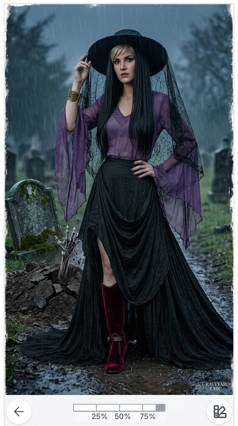 Night of the Undead AI fashion look 2