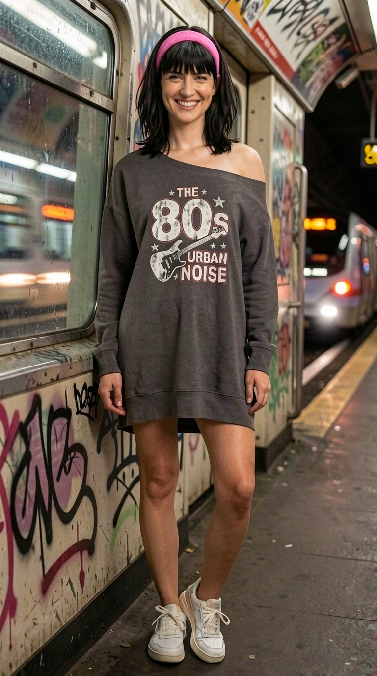 Back to the 80s AI fashion look 2