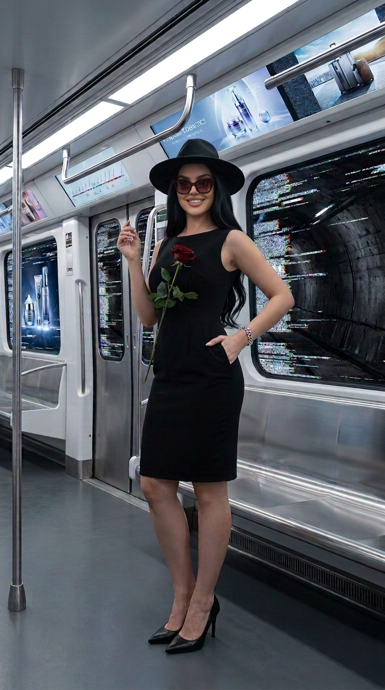 Neo City Glitch AI fashion look 2