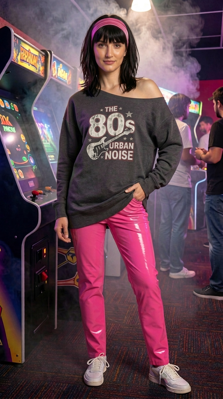 Back to the 80s AI fashion look 1