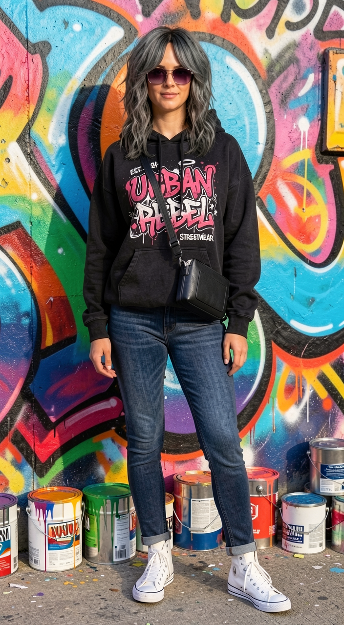 Streetwear Supreme AI fashion look 1