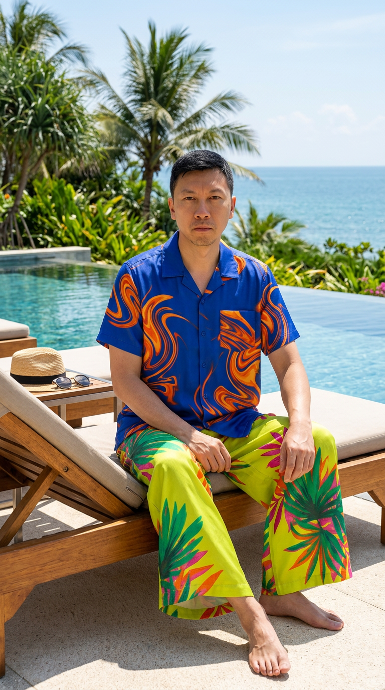 Tropical Temptation AI fashion look 6