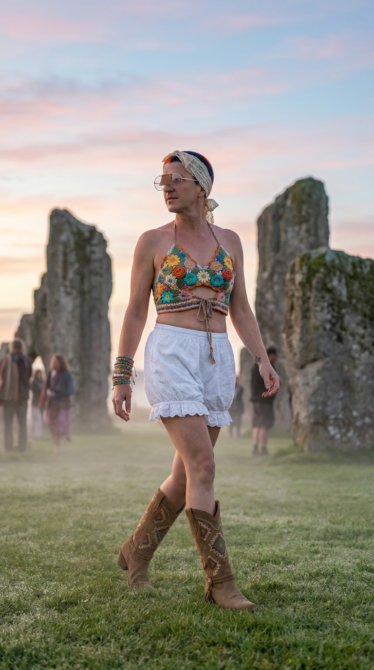 Glastonbury AI fashion look 1